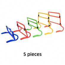 4pcs Adjustable Height Agility Training Hurdles - Made Of ABS Material, Curved Design For Stability And Durability, Multi-Height Speed Training Hurdles, Multi-Color Combination - Multicolor - View 7