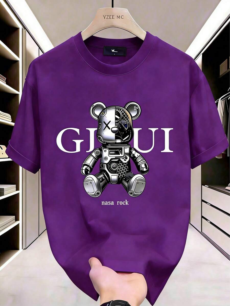 GucciS Modern Elegant And Timeless Classic USA-Shirt-LeeS/DiorSSNew Casual-Shirts Men And WomenUnisex Casual-Shirts - 紫色 2 - 查看 1