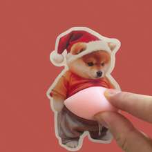 Cute 3D Stickers: Adorable Puppy Stickers, Corgi Stickers For Phone Case Decoration, Includes 1 Soft TPR Belly Squeeze Toy - Apricot - View 7
