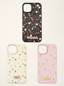 3 件套花卉印花手机壳，兼容 和 Galaxy，采用甜美、浪漫、可爱的粉色、白色、玫瑰红配色设计，特别适合年轻女性。 - 彩色 - 查看 53