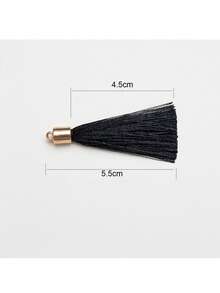 20pcs Metal Weighted Tassel Decorations - Smooth Vertical Tassels Suitable For DIY Phone Straps, Earrings And Clothing Accessories, Elegant Tassel Pendants For Handicrafts - Imitation Metal Weight Tassel - View 3