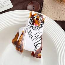 Fashionable New Acetate Animal Tiger, Kangaroo, Dinosaur, Leopard Hair Clips, Creative Niche Design Claw Ponytail Clips, Beautiful Gift,Summer,Holiday,Travel Summer Hair Accessories Beach Claw Clips Vacay Hair Claws,Festival,Birthday - Multicolor - View 7