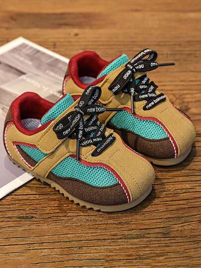 1 Pair Kids' Breathable Mesh Sports Shoes, Spring/Autumn New Soft Bottom Non-Slip Sneakers For Boys & Girls