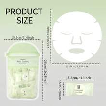 50 pièces de comprimés de masque facial compressé, masque facial DIY hydratant, masque humide de haute qualité à absorption facile, s'adapte aux contours du visage, masque pour personne nonchalante, convient pour être transporté partout, peut être utilisé n'importe où, soin facial hydratant pour la nuit - Voir 9