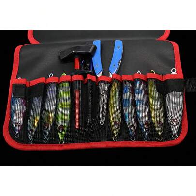 Ruya Iron Plate Sinker Storage Bag, Rolled Iron Plate Bag Tool Bag, Portable Foldable Sinker Bag