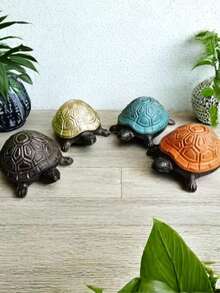 1 pieza Caja de joyería con forma de tortuga, caja de almacenamiento y organización de joyas con diseño de animal lindo, contenedor decorativo para pulseras, accesorios, aretes, anillos, collares, etc. - Multicolor - Ver 12