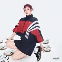 Adidas 阿迪达斯 SAMBA OG W 水钻装饰经典运动鞋，宋宇琦签名款 - 黑色 - 查看 3