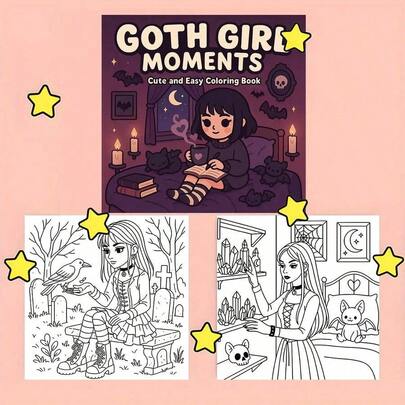 Sách tô màu phong cách Gothic, thích hợp làm quà tặng cho bạn bè, người yêu và gia đình, phù hợp sử dụng trong các bữa tiệc, Ngày Valentine, sinh nhật và các ngày lễ khác. Đồ dùng học tập và vẽ tranh, sách là món quà hoàn hảo cho Lễ Phục Sinh, Ngày của Mẹ, Ngày của Cha, ngày tựu trường và sinh nhật. Quà tặng cho mẹ, phong cách Hàn Quốc, đồ dùng học tập, sách tô màu, văn phòng phẩm (Thông số kỹ thuật bao gồm giấy vẽ có thể mua riêng).