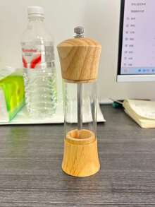 1个透明亚克力手动胡椒研磨器,粗细可调,适用于厨房、餐厅、户外野餐,经久耐用且易于清洁,是烹饪爱好者、家人和生日的绝佳礼物。 - 彩色 - 查看 14