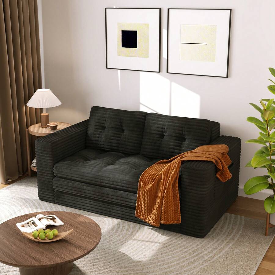 Futon - Grigio Scuro - Visualizzare 1