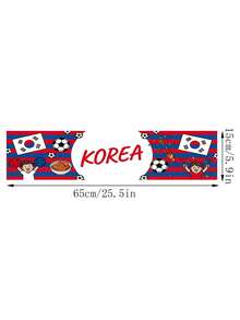1面2026年世界杯10国世界杯足球赛手持加油旗，氛围装饰拍照道具，国旗加油道具，阿根廷、巴西和其他热门国家队涤纶旗，足球迷居家观赛必备，酒吧主题装饰 - A - 查看 12