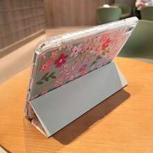 Ốp bảo vệ máy tính bảng gập ba thông minh bằng acrylic trong suốt, có nam châm, chức năng tự động tắt/mở màn hình, mặt lưng trong suốt với khe cắm bút, bảo vệ toàn thân chống rơi vỡ, tương thích với Redmi Pad/ MatePad/ - Trong sáng - Xem 10