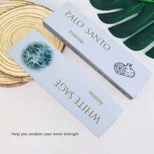 White Sage + Palo Santo Incense Set, Natural Smudge Sticks For Spiritual Cleansing, Awakening Inner Power, Stress Relief, Air Purification, Handmade Aromatherapy Suitable For Yoga And Home - 35 Stalks Each Of Sage and Sage Wood - View 8
