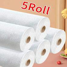 5卷3D立体泡沫墙纸贴纸，自粘加厚墙板，纹理设计，家居装修墙贴，即撕即贴，易于清洁和裁剪，适用于客厅、厨房、卧室、宿舍、办公室装饰 - 280cm* 50cm - 查看 14