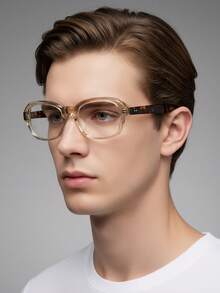 Unisex Glasses, Classic Frame, Anti-Eye Fatigue, Metal Hinges PC Frame Material, Suitable For TV, Computer, Smartphone, Daily Wear - Multicolor - View 15