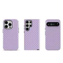 VESPOP Lavender Polka Dot Phone Case, Compatible With IPhone 17, 16, 15, 14, 13, 12 Pro Max, Galaxy S26, S25, S23, And Pixel - Mauve Purple - View 5