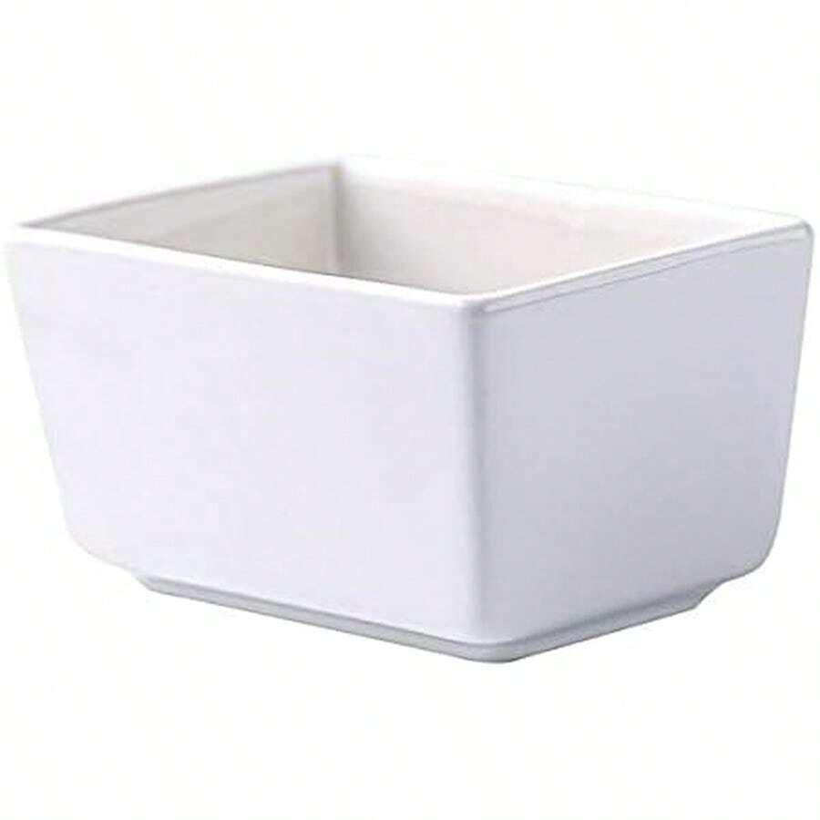 Sizikato Pure White Porcelain Sugar Packet Holder Tea Bag Bowl, 5 Oz - 1 件 - 查看 1
