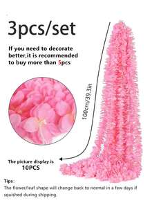 Dây leo hoa cẩm tú cầu/hoa anh đào nhân tạo (1/3/5/10 chiếc), dây leo hoa trang trí cho quà tặng Ngày Valentine, trang trí nhà cửa, bàn ăn, phòng ngủ, địa điểm tổ chức đám cưới, sân vườn ngoài trời, dịp Năm Mới. - Nhiều màu - Xem 8