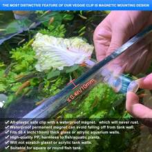 Waterproof Magnetic Seaweed Clip Saltwater Fish Feeding Nori Clip Aquariums Magnet Veggie Feeder Plant Clamp Fish Accessories-Patented Product (1pcs Magnetic Veggie Clip) - 1pcs Magnetic Veggie Clip - View 6