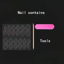 100% Handmade Nails, Square Vintage Style, Luxurious Metal Decoration, Pearl White Flower Pendant, Wearable Nails And Wearing Tools - Nhiều màu - Xem 5