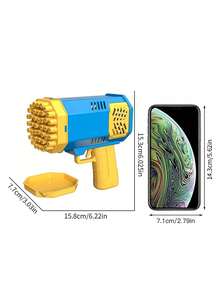 40-Hole Electric Bubble Machine, Suitable For Children Outdoor Party Wedding Birthday Gift Bubble Gun (Batteries And Bubble Liquid Not Included) - 多色 - 查看 6