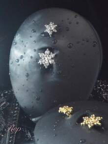 时尚水晶肚脐环 - 彩色 - 查看 3