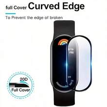 3pcs/Set Smart Band 10 Screen Protector, Full Coverage Composite Film, Suitable For Smart Watch, Anti-Scratch Bubble-Free Protective Film, Ultra-Thin 3D Full Screen, Compatible With Watch Case (Non-Glass Material) - 3pcs for MI Band 10 - View 5