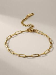 1/5/10pcs Adjustable Stainless Steel Pendant Bracelet Set With Lobster Clasp, Suitable For DIY Jewelry Making, Gold + Silver - Adjustable Bracelet - View 13
