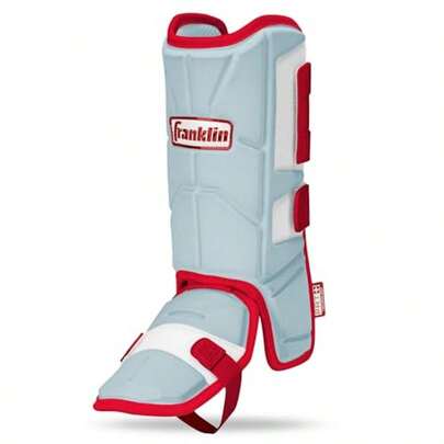 Franklin Sports Baseball + Softball Leg Guard - PRT Series Adult Shin + Foot Shield+Ankle Guard with Toe Plate-One Size