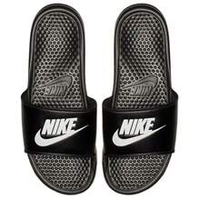 Nike Benassi JDI Slides Men's Black 343880-090 | Pool & Beach Ready, Recovery Comfort - Pure Black - View 1