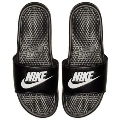  Nike Benassi JDI Slides Men's Black 343880-090 | Pool & Beach Ready, Recovery Comfort
