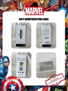 Marvel 1个漫威官方授权图案腰包，多功能斜挎包，男童休闲单肩包，轻便可调节肩带胸包，卡通零钱包，臀包，适合男孩、年轻粉丝、学生，完美适用于日常上学、户外玩耍、主题公园游玩、假日旅行、运动。 - 彩色 - 查看 3