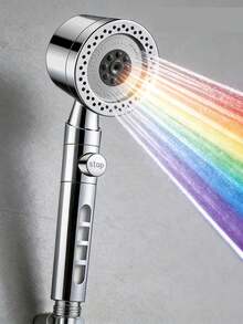 5-Setting Adjustable Handheld Shower Head With Filter Function, Suitable For Bathroom Shower Head, Bathroom Hardware Accessories And Bathroom Decor, Providing A Luxurious Bathing Experience - Multicolor - View 7