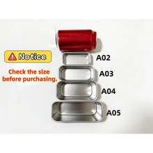 1/2/4pcs Aluminum Cake Baking Molds, Mini Bread Baking Molds, Small Cheesecake Boxes, Baking Tools, Rectangular Toast Boxes, Heat-Resistant And Easy To Clean, Suitable For Making Cheesecake, Brownies And Bread, Holiday Baking Tools - Multicolor - View 3