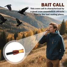 Portable Crow Caller Whistle,Outdoor Hunting Bird Luring Device With Loud Crow Attractor Sound For Outdoor Enthusiasts&Beginners - Multicolor - View 7