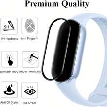 3pcs/Set Smart Band 10 Screen Protector, Full Coverage Composite Film, Suitable For Smart Watch, Anti-Scratch Bubble-Free Protective Film, Ultra-Thin 3D Full Screen, Compatible With Watch Case (Non-Glass Material) - 3pcs for MI Band 10 - View 4