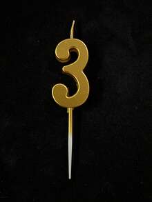 1 pezzo Candele numerate da 0 a 9 in oro carino, adatte per decorare torte di compleanno, celebrazioni di anniversari, ricordi di compleanni e altri eventi festivi - oro - Visualizzare 16