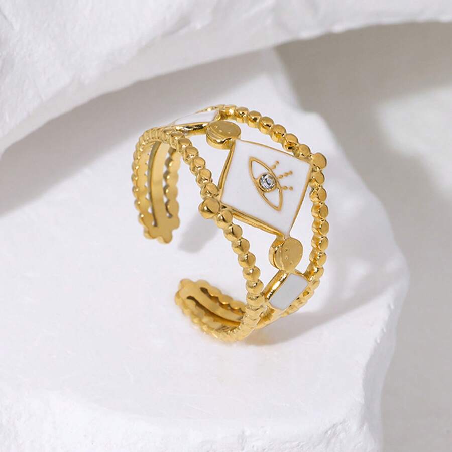 Women Single Ring - White - View 1