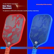 HTPICK 1 buah Raket Pickleball Kevlar - Raket Pickleball Kelas Turnamen T700 Serat Karbon Tenun Dingin, Cocok untuk Latihan dan Kompetisi, Raket Serangan Gaya Bertenaga - MultiWarna - View 11
