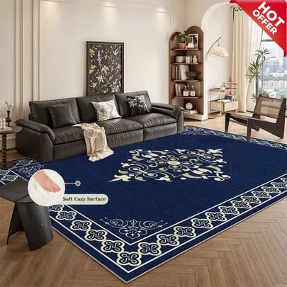 [Velvet] Large Rug - Ideal For Living Rooms, Bedrooms, Offices, And Study Rooms. This Modern Abstract Geometric Circular Living Room Carpet Features A Woven Design With Soft Texture And Geometric Patterns. As A Versatile Home Decor Accessory, It Enhances The Aesthetic Appeal Of Your Living Space And Office Environment. Perfect For Those Who Value Comfort And Style In Their Daily Living.