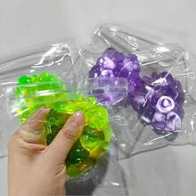 逼真桑葚造型挤压玩具，软绵绵的水果葡萄减压玩具，柔软可捏 - 彩色 - 查看 8
