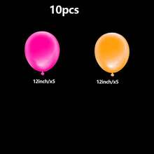 105pcs Colored UV Neon Glow Balloons , 12" Round Multicolor Neon Party Balloons ,Neon Balloons,For Birthday Decorations, 90s Party Decorations, Neon Party Decorations, Blacklight Reactive Fluorescent,Glow In The Dark Party Supplies - View 11