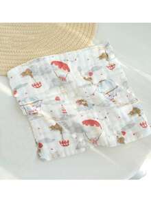 5pcs/Pack & 3pcs/Pack Assorted Cute Animal Pattern Baby Bibs, Newborn Soft Cotton Washcloth Handkerchief, Infant Burp Cloths - Multicolor - View 8