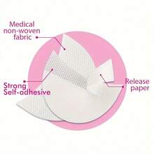 50/30pcs Lint-Free Eyeliner Shields - Eyeshadow Smudge Proof Pads, False Lash Extension Makeup Tools, Easy To Clean - White - View 4