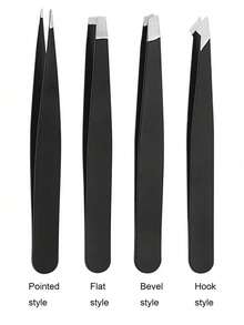 4Pcs Precision Tweezers Set For Eyebrows, Professional Stainless Steel Tweezers For Eyebrows - Great Precision For Facial Hair, Splinter And Ingrown Hair Removal Eyebrow Trimmers Hair Removal, Face Hair Removal, Hair Trimmer, Hair Trimmer, Barber Supplies, Haircut, Bag, Organizer, Storage, Hair Accessories - A - 查看 9