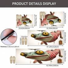 1pc Funny Frog Pattern Design, Kitchen Decor, Home Decor, Decorative Mat, Fashion Doormat, Multi-Purpose Mat, Kitchen Floor Mat, Kitchen Mat Set, Kitchen Floor Protector, Comfort Standing Mat, Living Room Bedroom Bathroom Laundry Office Area Rug, Home Decoration Indoor - Multicolor - View 7