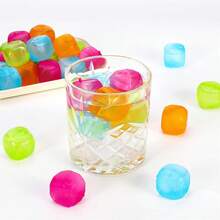 40pcs Fast-Freezing Ice Cubes - Quick Chill Large Blocks, Stackable Design, Cocktails, Drinks, Freezer - Perfect For Parties, BBQs, Travel - Multicolor - View 1