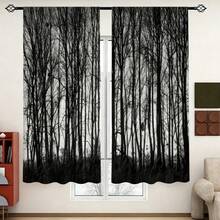 2 tấm rèm cửa in họa tiết Rừng Đen, chất liệu polyester, kiểu treo thanh rèm, thích hợp trang trí phòng khách, phòng ngủ hoặc phòng chơi game - Lấy cảm hứng từ thiết kế nghệ thuật của thiên nhiên, có thể giặt máy. - Nhiều màu - Xem 6
