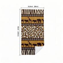 Khăn tắm biển họa tiết báo đốm và ngựa vằn, khăn tắm nhanh khô bằng sợi microfiber cho kỳ nghỉ hè, khăn mềm mại, thấm hút tốt, không bám cát, thích hợp cho bãi biển, hồ bơi, phòng tắm, du lịch, nhẹ, không phai màu, nhanh khô, phù hợp cho cả nam và nữ. - Nhiều màu 2 - Xem 8