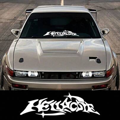 Creative Hell Cute Slogan Car Sticker Waterproof Front And Rear Windshield Banner Vinyl Decal Auto Decoration Decal Accessories